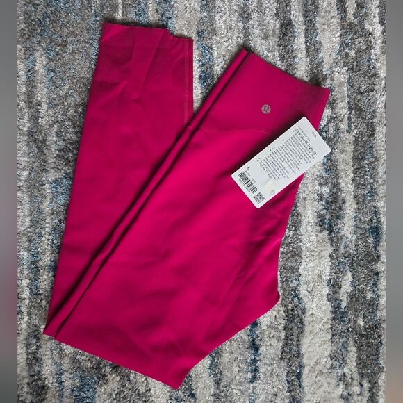 Lululemon Glow Up Super-High-Rise Tight 28" Passionate Pink size 6 NWT - Picture 4 of 5